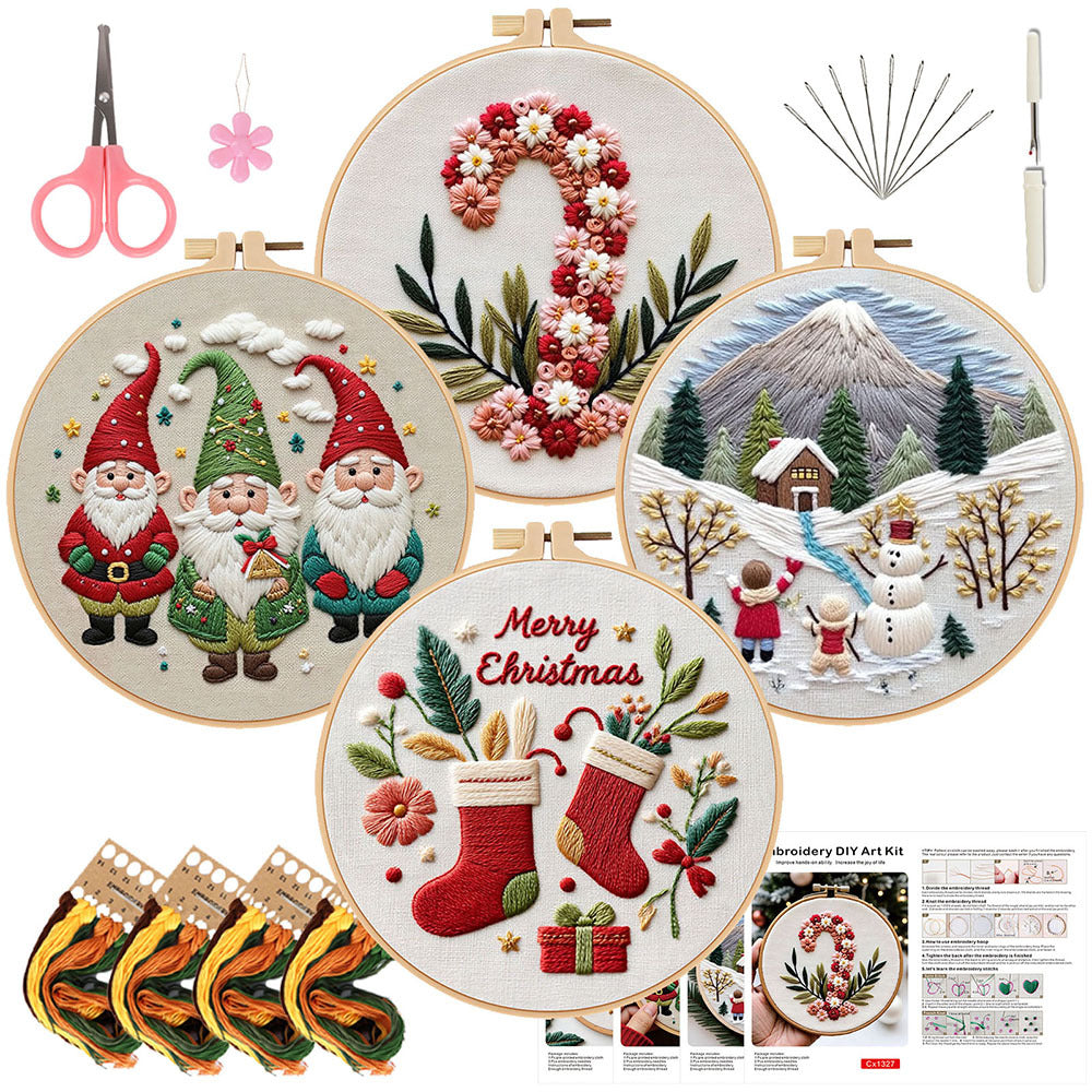 Christmas Hoop Embroidery Collection