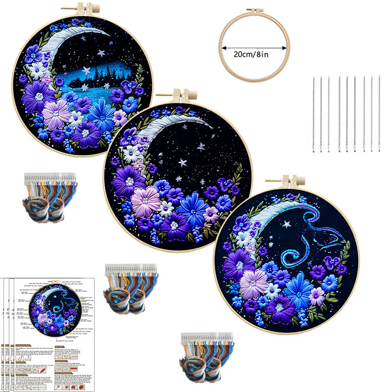 Moonlit Garden Embroidery Kit