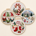 Christmas Hoop Embroidery Kit Collection