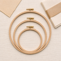 Bamboo Embroidery Hoop Set