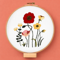 Modern Poppy Hand Embroidery Kit